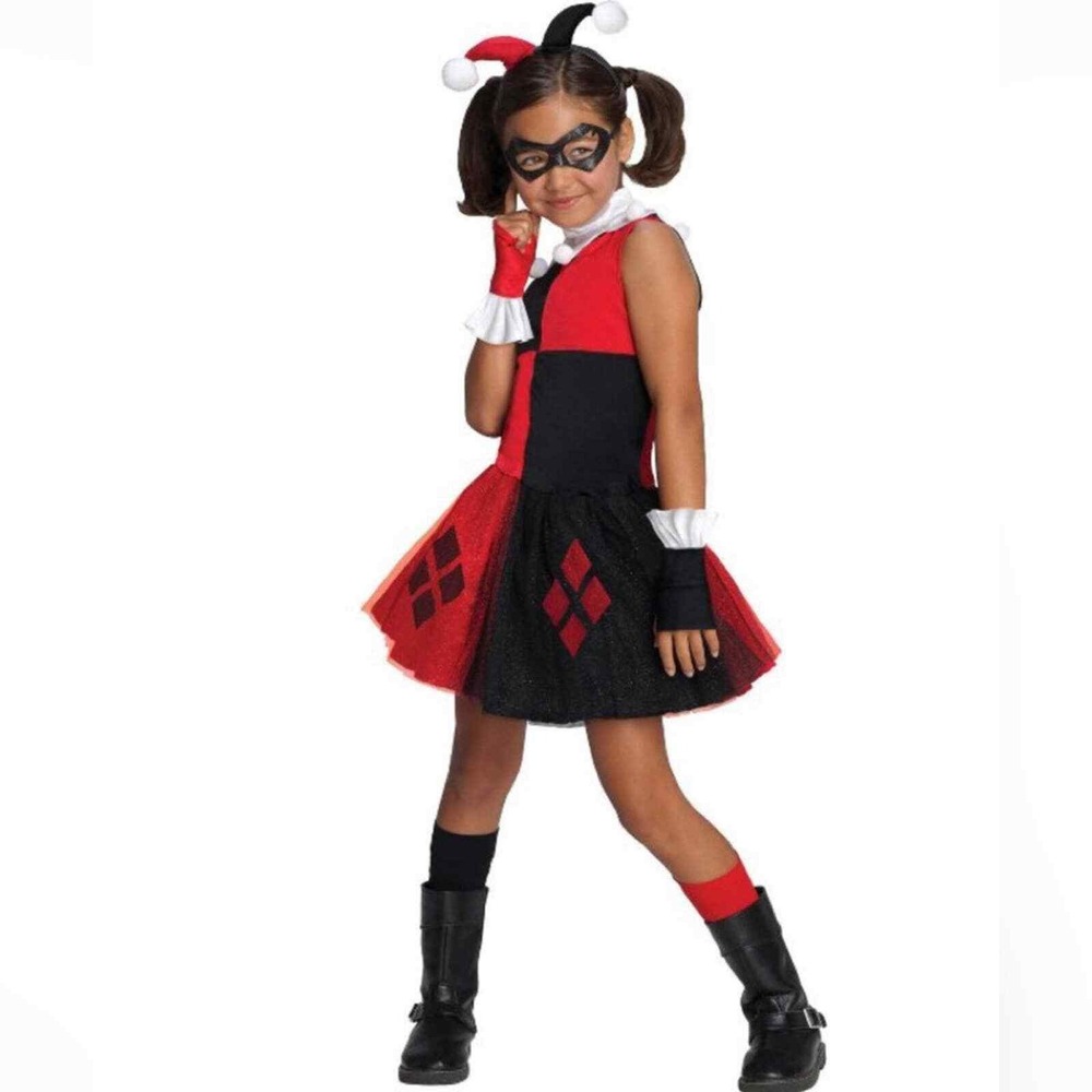 Rubies DC Comics Super Villains Harley Quinn TuTu girl size L costume‎ Halloween